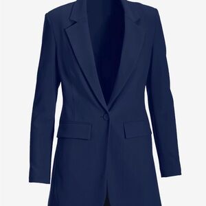 Boston Proper Beyond Travel Navy Blazer size 0 NWOT MSRP $120
